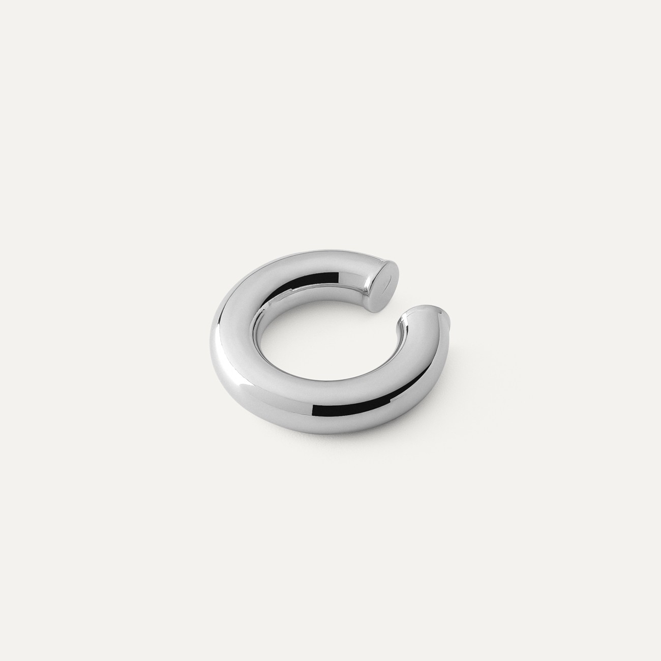 Ear cuff - small, sterling silver 925 platinum plated